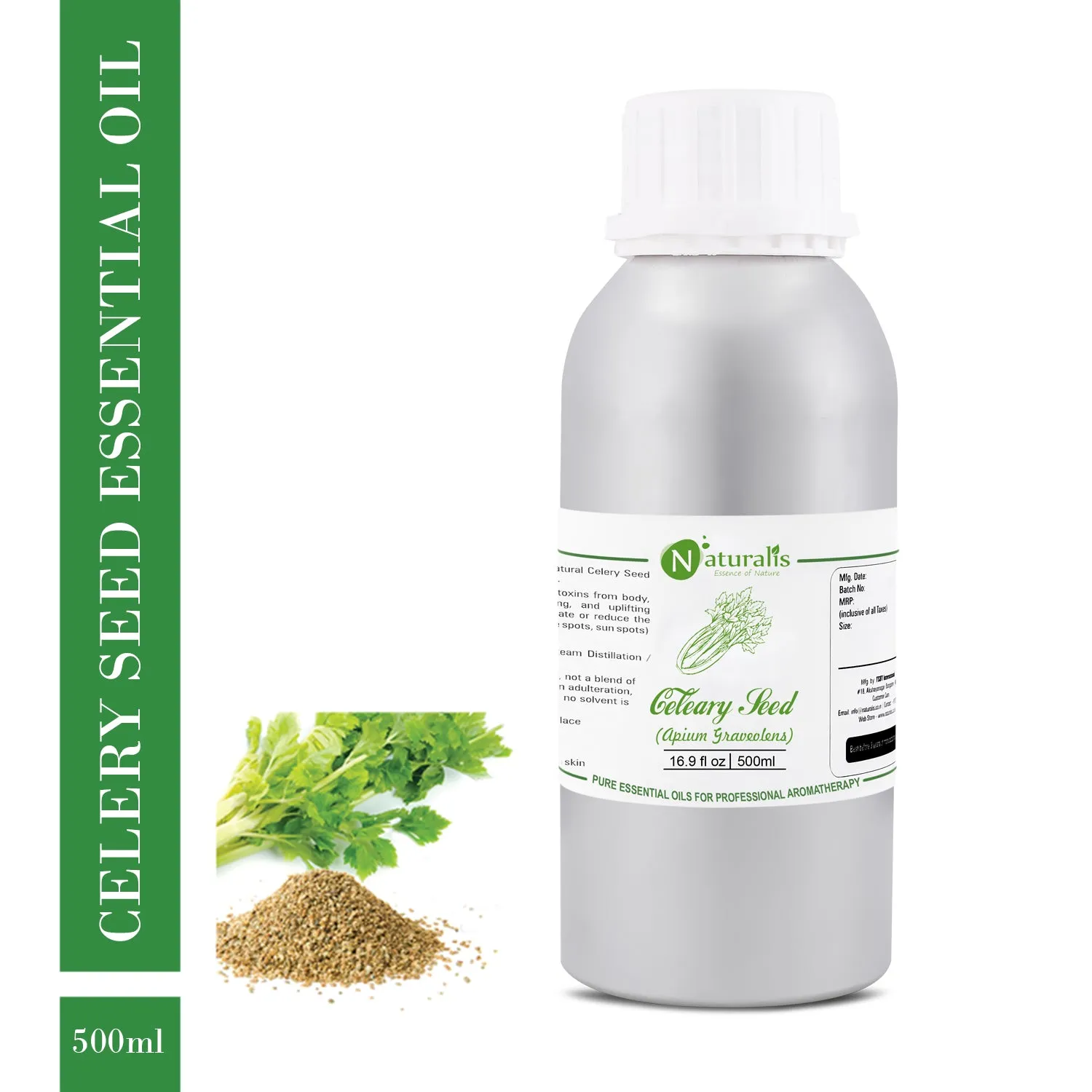 Pure Celery Seed Essential Oil by Naturalis 100ml