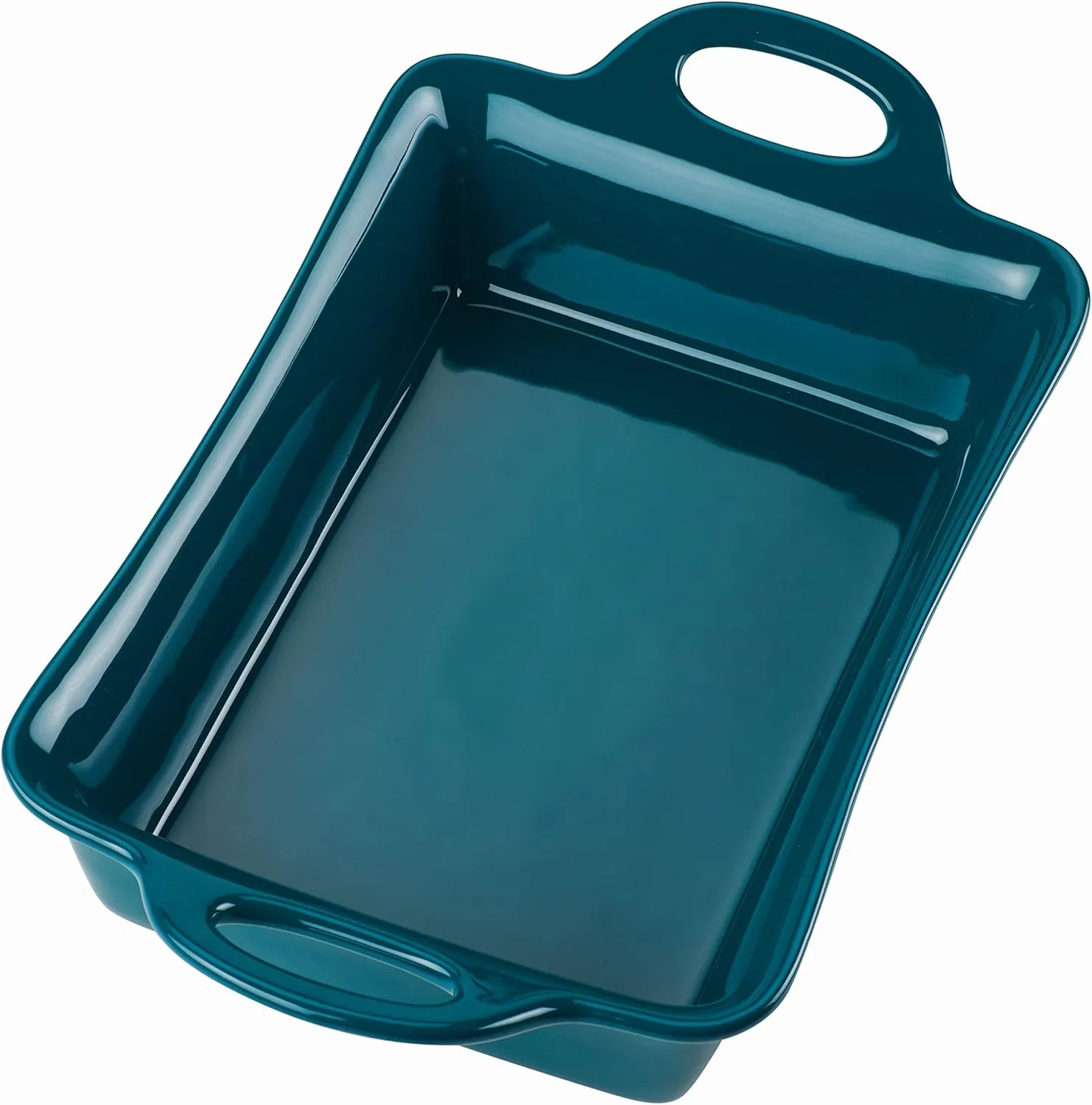 Rachael Ray Solid Glaze Ceramics Bakeware / Lasagna Pan / Baker, Rectangle - 9 Inch x 13 Inch, Teal