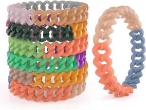 Rainbow Mosquito Repellent Bracelets, 19 Pack DEET-Free Insect & Bug Repellent Bands for Adults and Kids, Individually Wrapped Fashionable Wristbands