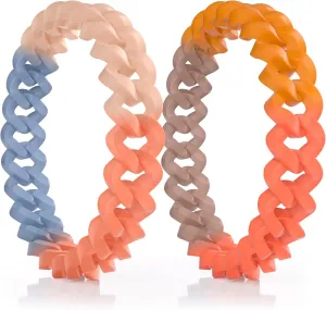 Rainbow Mosquito Repellent Bracelets, 22 Pack DEET-Free Insect & Bug Repellent Bands for Adults and Kids, Individually Wrapped Fashionable Wristbands