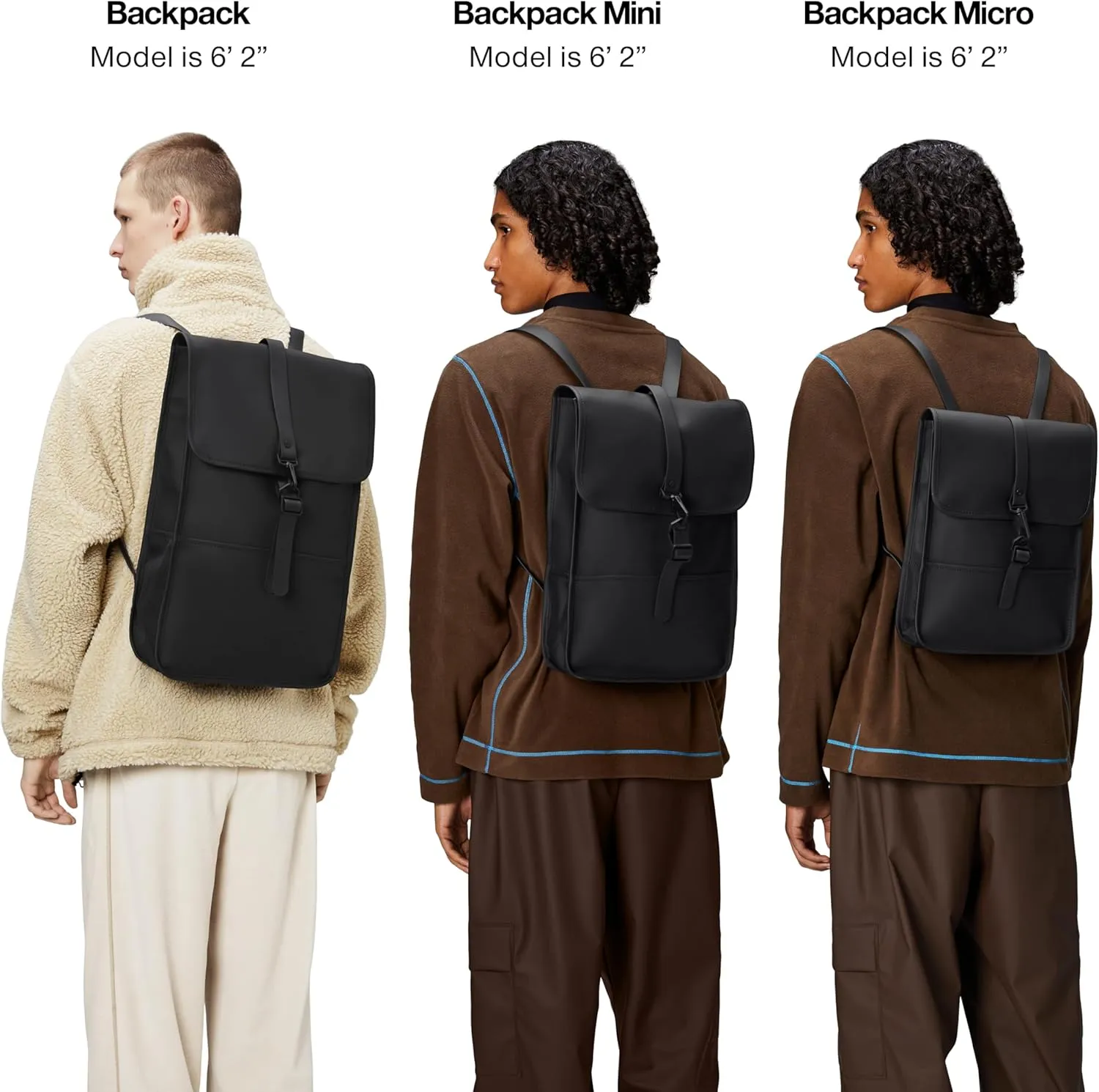 RAINS Backpack Regular - Waterproof Backpack for Men and Women - Laptop Bag for Work or Travel Green