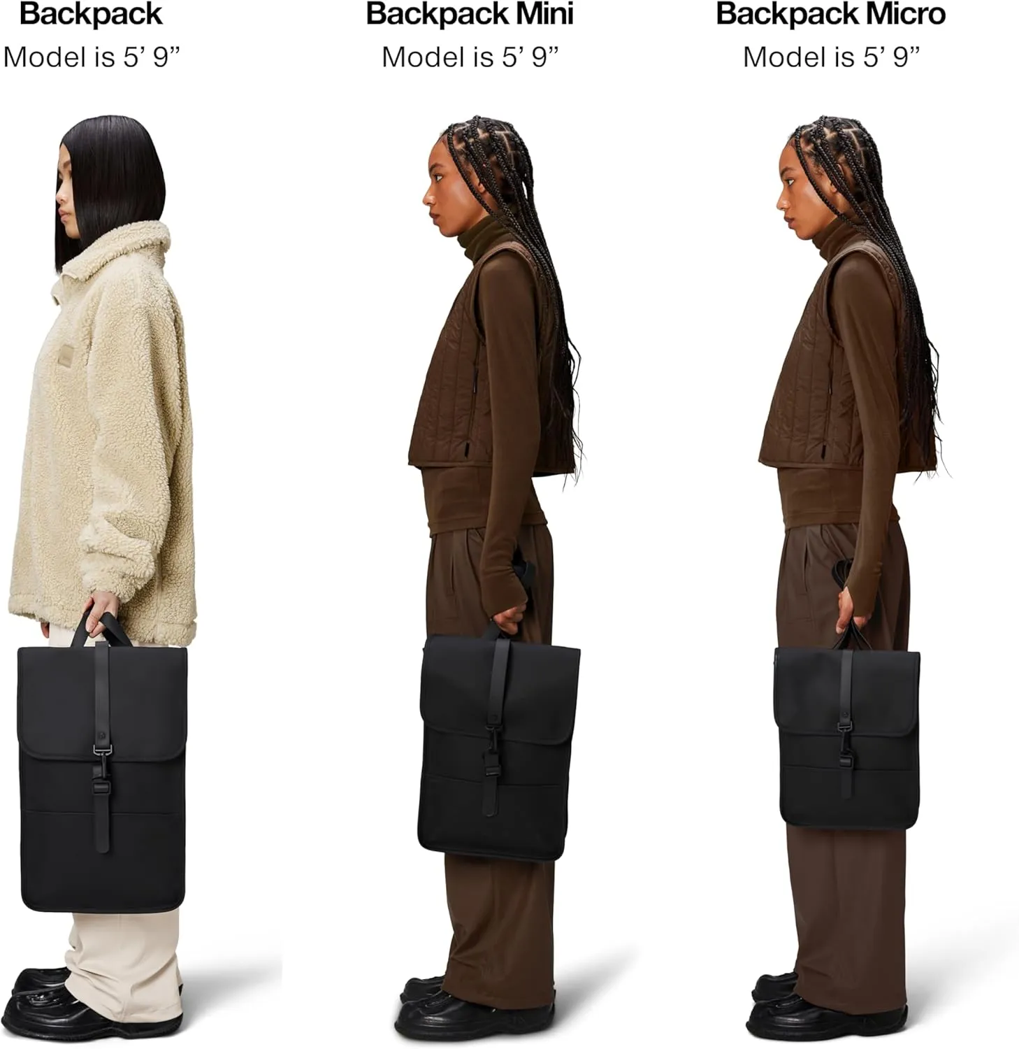 RAINS Backpack Regular - Waterproof Backpack for Men and Women - Laptop Bag for Work or Travel Green