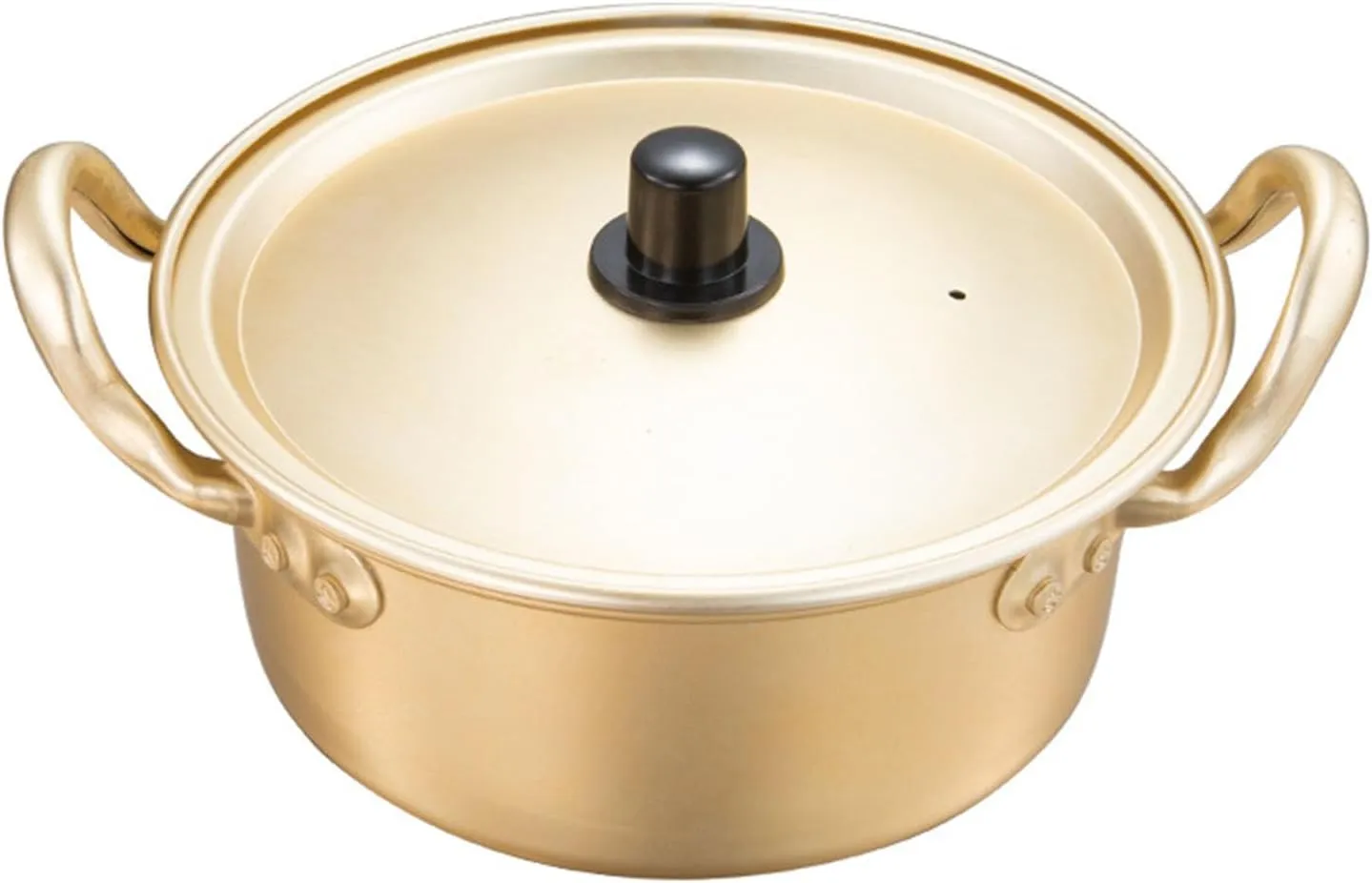 Ramen Pot, Aluminum Ramen Cooking Pot with Double Handles, Ideal for Fast Noodles, for Home, Dormitory, and Camping Adventures