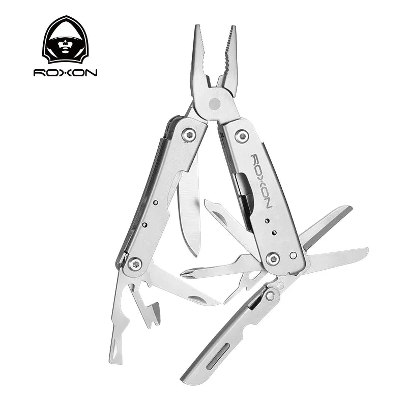 ROXON M2 14-in-1 Mini Multitool – Compact and Lightweight with Folding Scissors