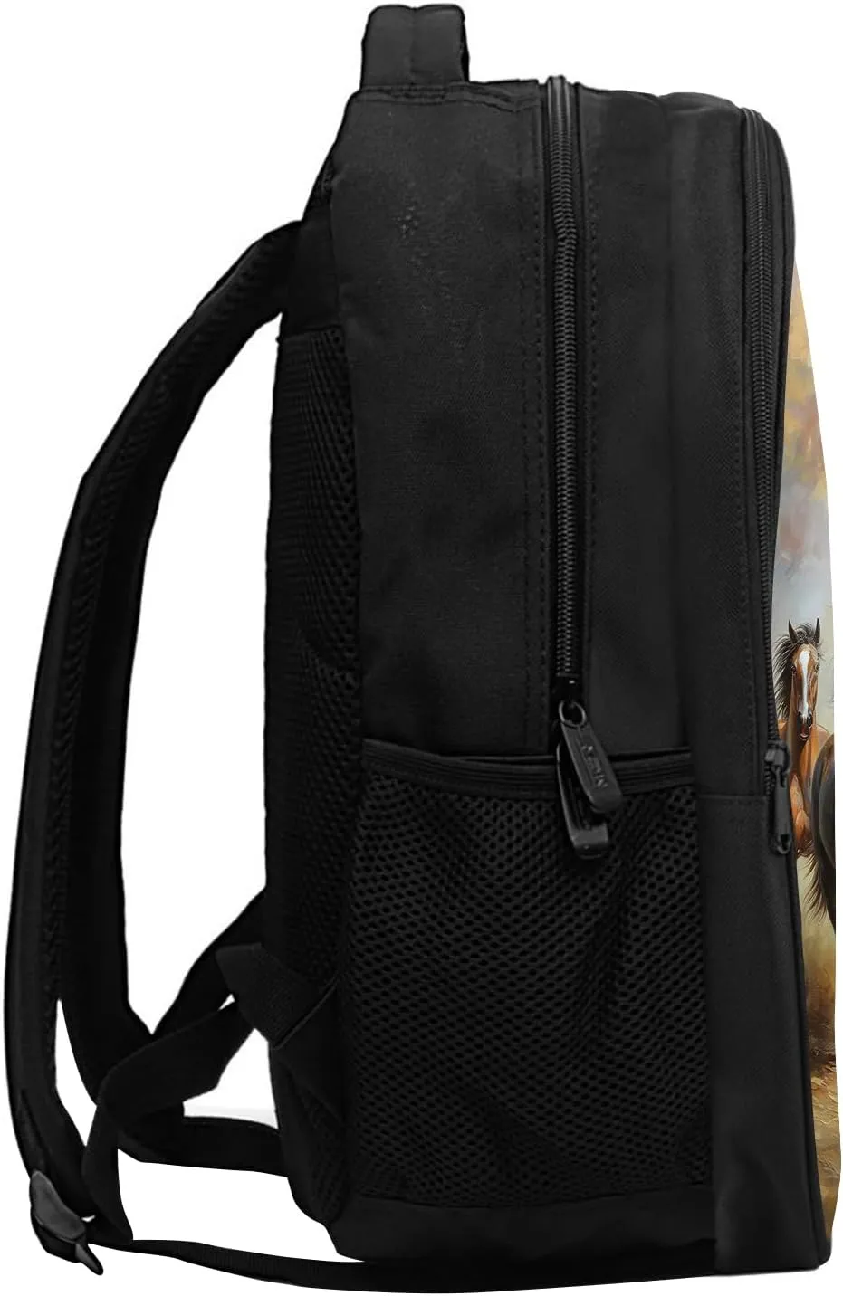 SARA NELL Horse Backpack for Boys, Cool Running Horses School Book Bag for Kids, Animal Bookbags with 2 Main Compartments for Kindergarten Elementary Students, 15.7 Inches