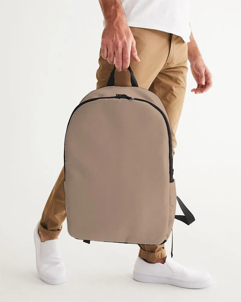 Shaded Pale Pastel Orange Brown Waterproof Backpack | C0M22Y30K30