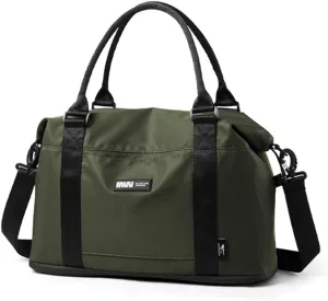 Short Trip Bag Expandable Handbag Men's Luggage Bag Wet And Dry Separation Bag Sports And Fitness Bag(Green)