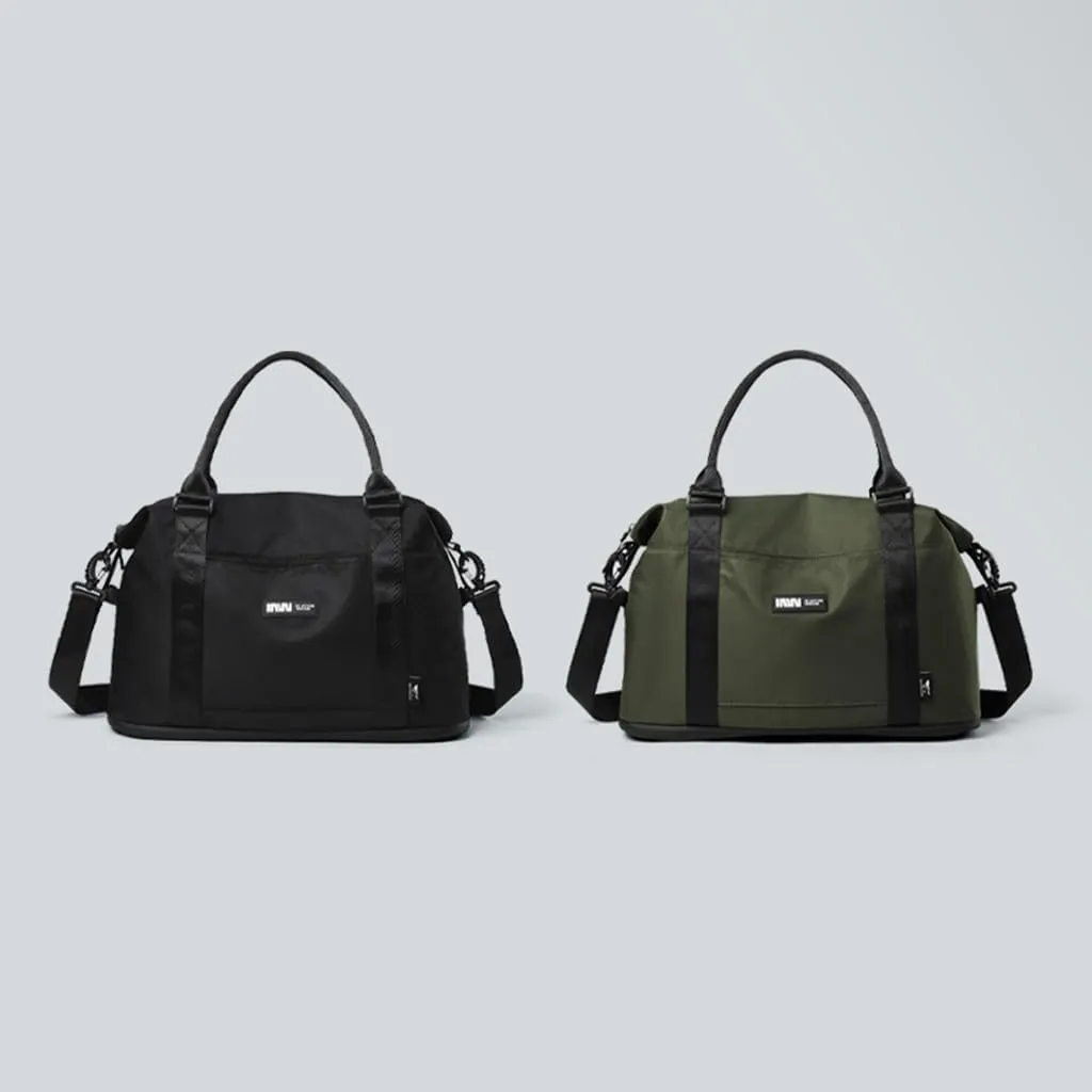 Short Trip Bag Expandable Handbag Men's Luggage Bag Wet And Dry Separation Bag Sports And Fitness Bag(Green)