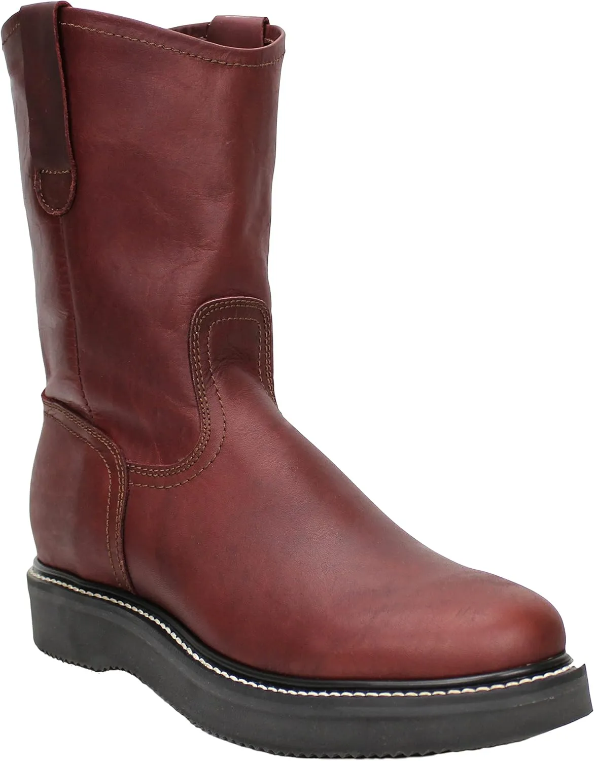 Silverton Men's Greenfield Water & Oil Repellant Genuine Leather Round Toe Shedron Boots