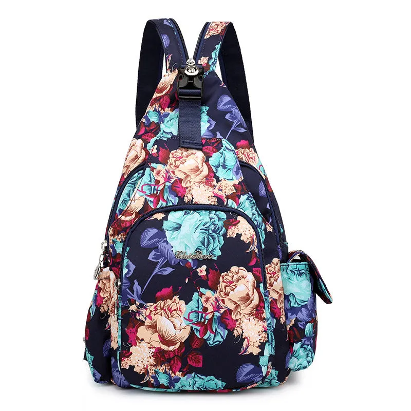 Simple Leisure Waterproof Nylon Cloth Backpack