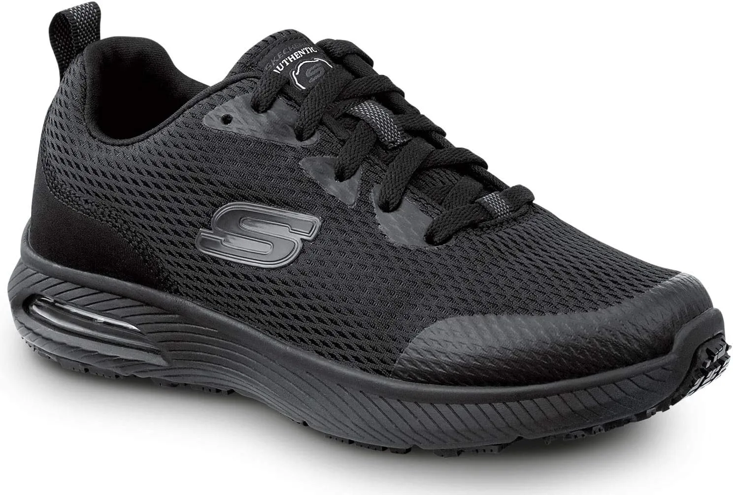 Skechers Jenny Women's Black Soft Toe Slip Resistant Athletic