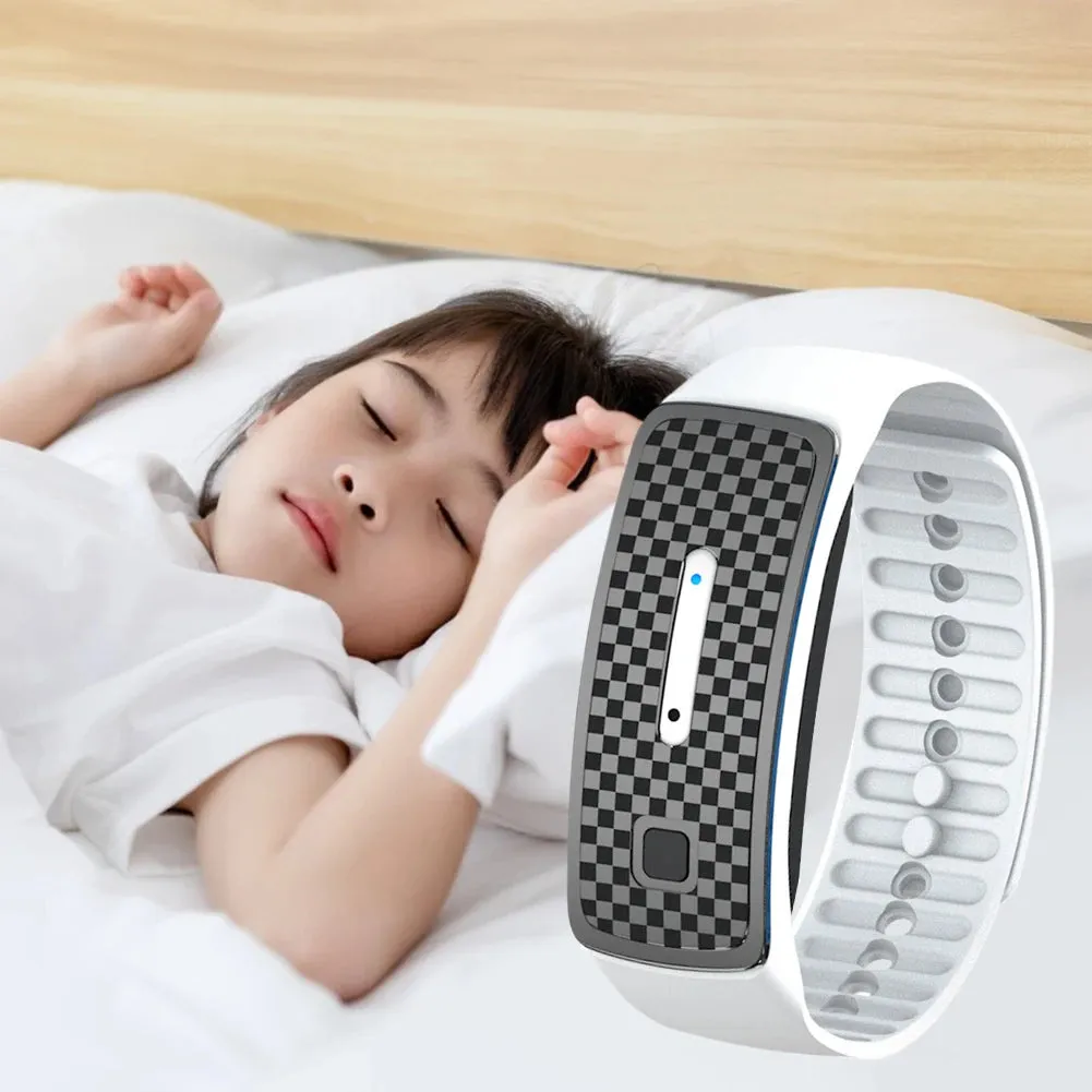 Smart Ultrasonic Mosquito Repellent Electronic Bracelet Full of Electricity Continuous use 7 days Adult Children Outdoor