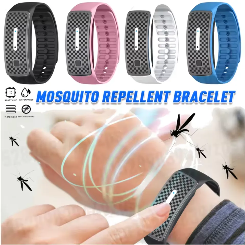 Smart Ultrasonic Mosquito Repellent Electronic Bracelet Full of Electricity Continuous use 7 days Adult Children Outdoor