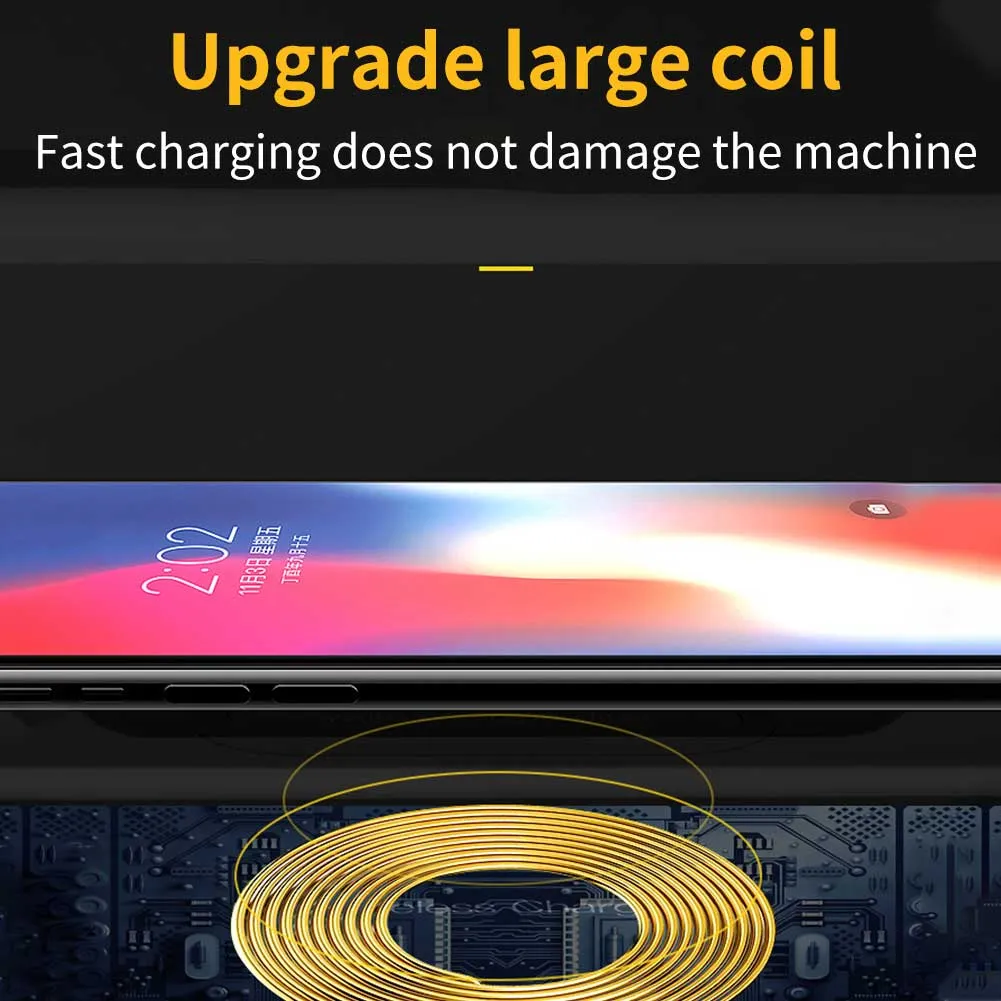 Smart Wireless Phone Charging Station with Digital Alarm Clock