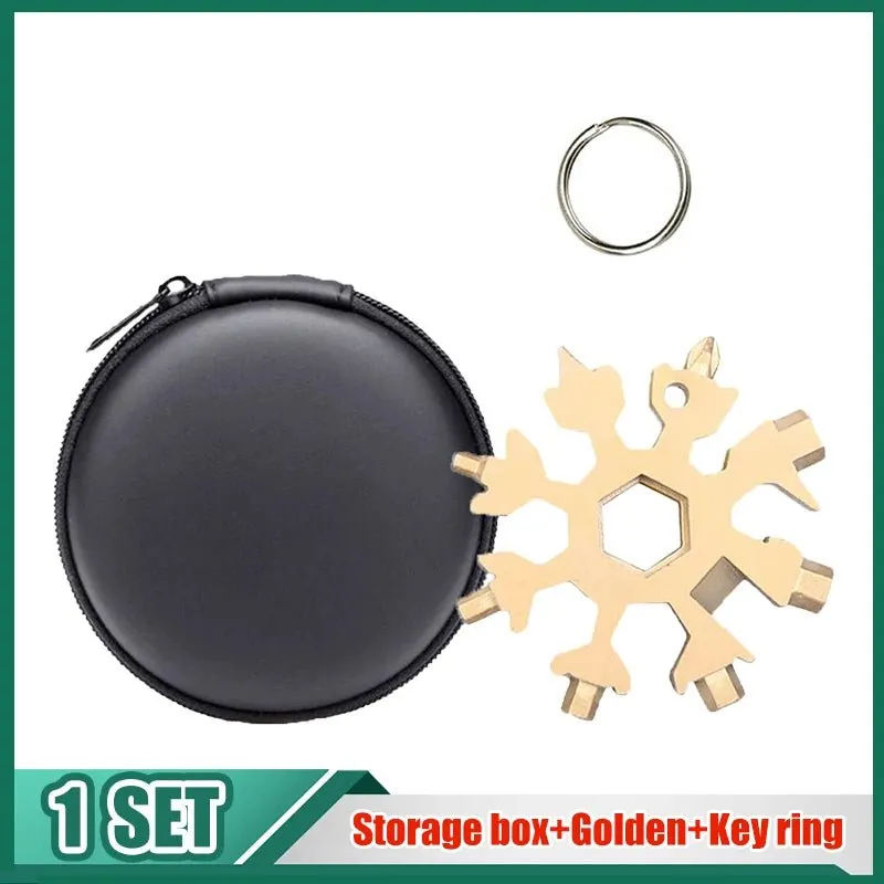 Snowflake Hex Wrench Keyring Multitool