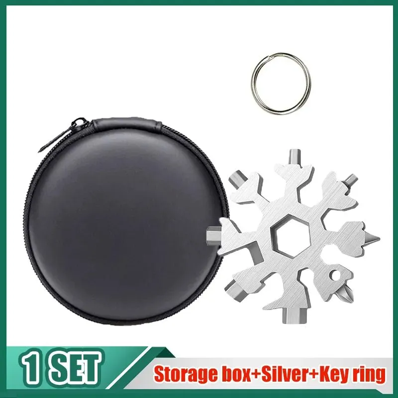 Snowflake Hex Wrench Keyring Multitool