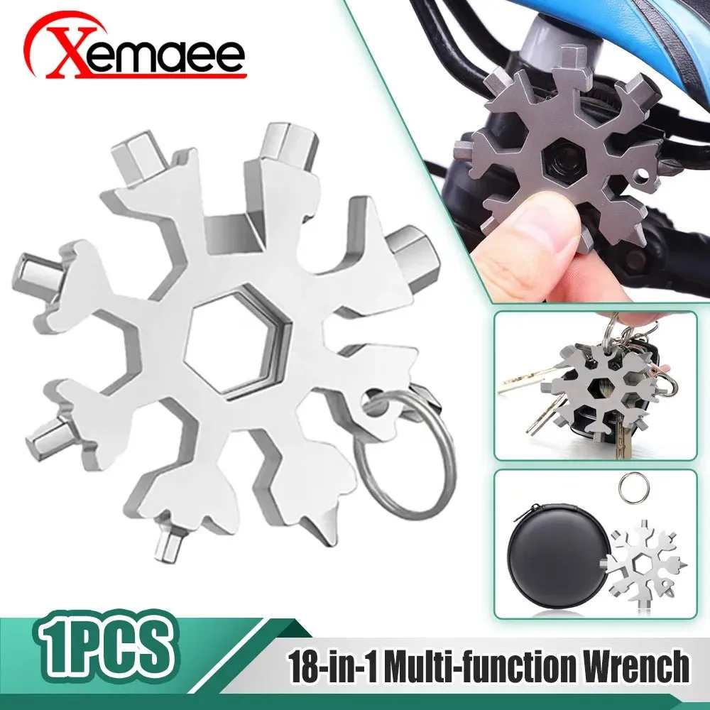 Snowflake Hex Wrench Keyring Multitool