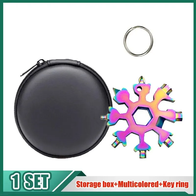 Snowflake Hex Wrench Keyring Multitool