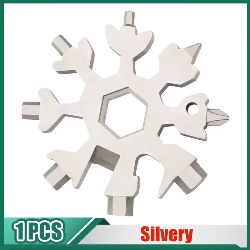 Snowflake Hex Wrench Keyring Multitool