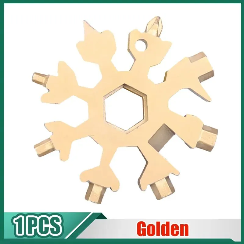 Snowflake Hex Wrench Keyring Multitool