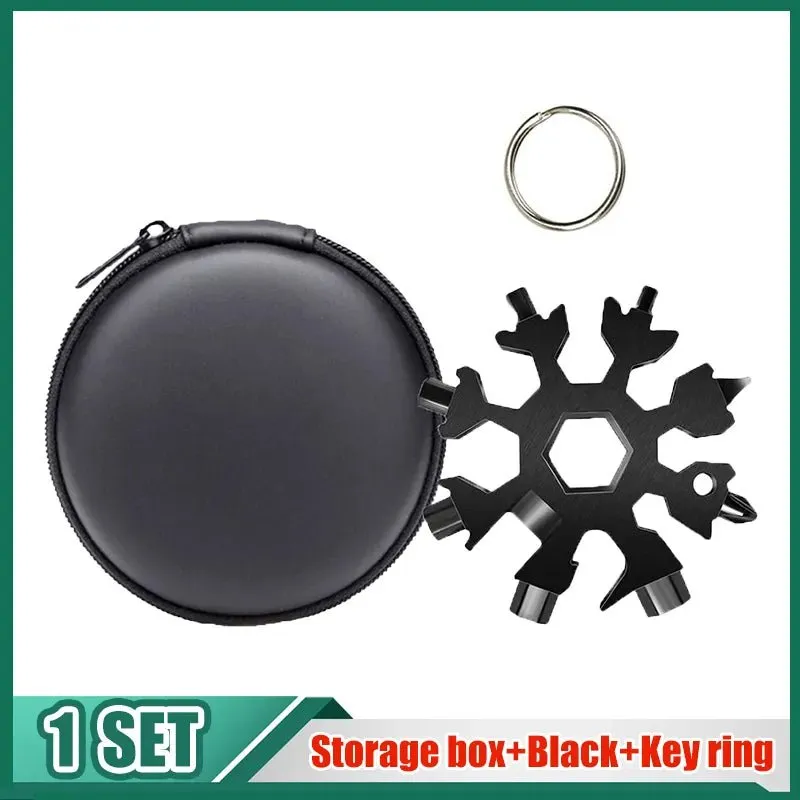 Snowflake Hex Wrench Keyring Multitool