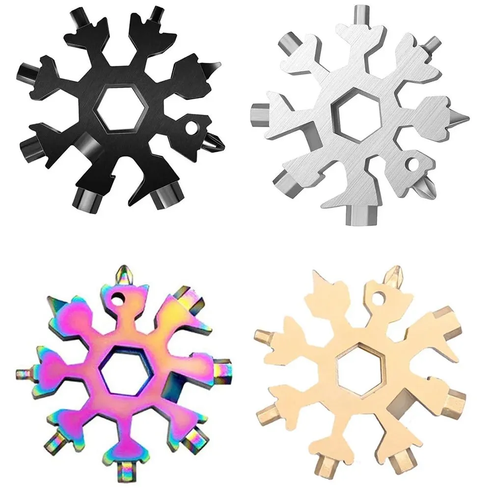 Snowflake Hex Wrench Keyring Multitool