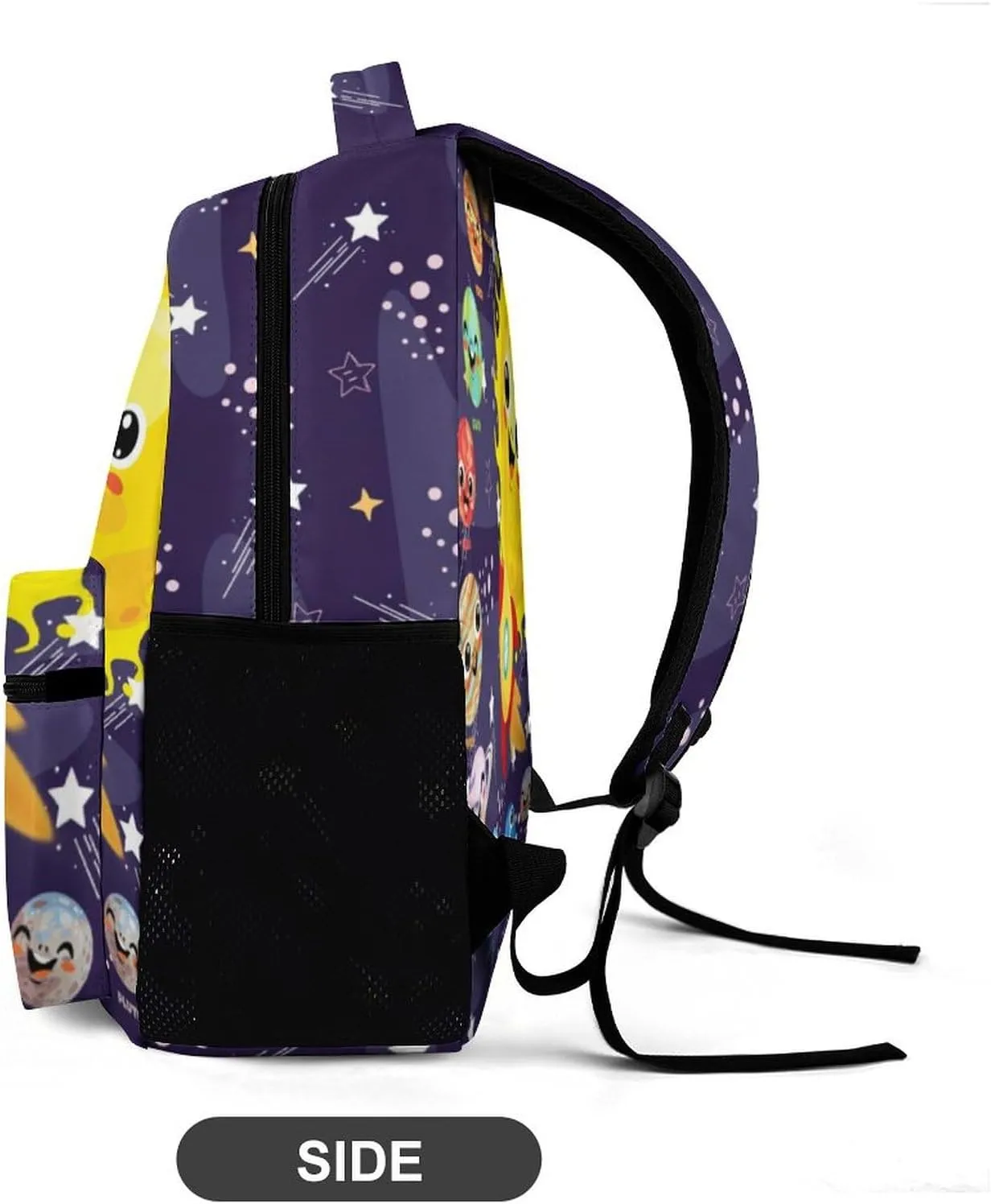 Solar System School Backpack for Kids Girls Boys, 16 Inch Cute Planet Themed Bookbag, Personalized School Backpack for Students Children, Lightweight, Large Capacity