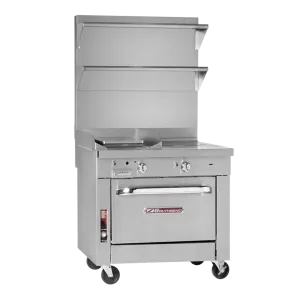 Southbend Platinum Sectional, Gas, 32″, 2 Pyromax Burners, Hot Top Rear Convection Oven – Natural Gas, 175000 Total BTU - P32A-XH-RE