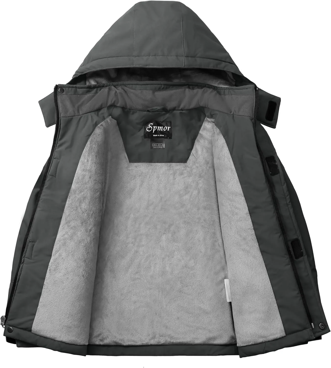 Spmor Boys Waterproof Ski Jacket Warm Coat Windproof Winter Snowboarding Jacket