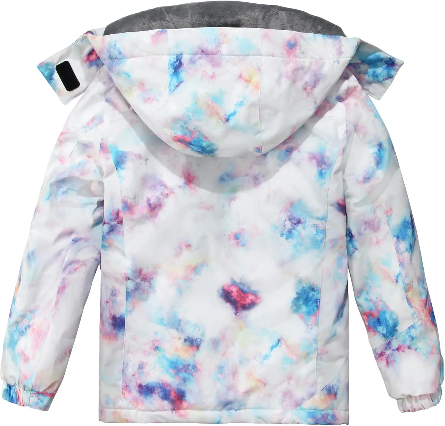 Spmor Girls' Waterproof Ski Jacket Warm Coat Windproof Winter Snowboarding Jacket