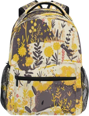 Sport Backpack for Teacher Nurse Fashion Outdoor Backpack with Chest Strap for Business Work College Travel Trip Tapir Yarrow
