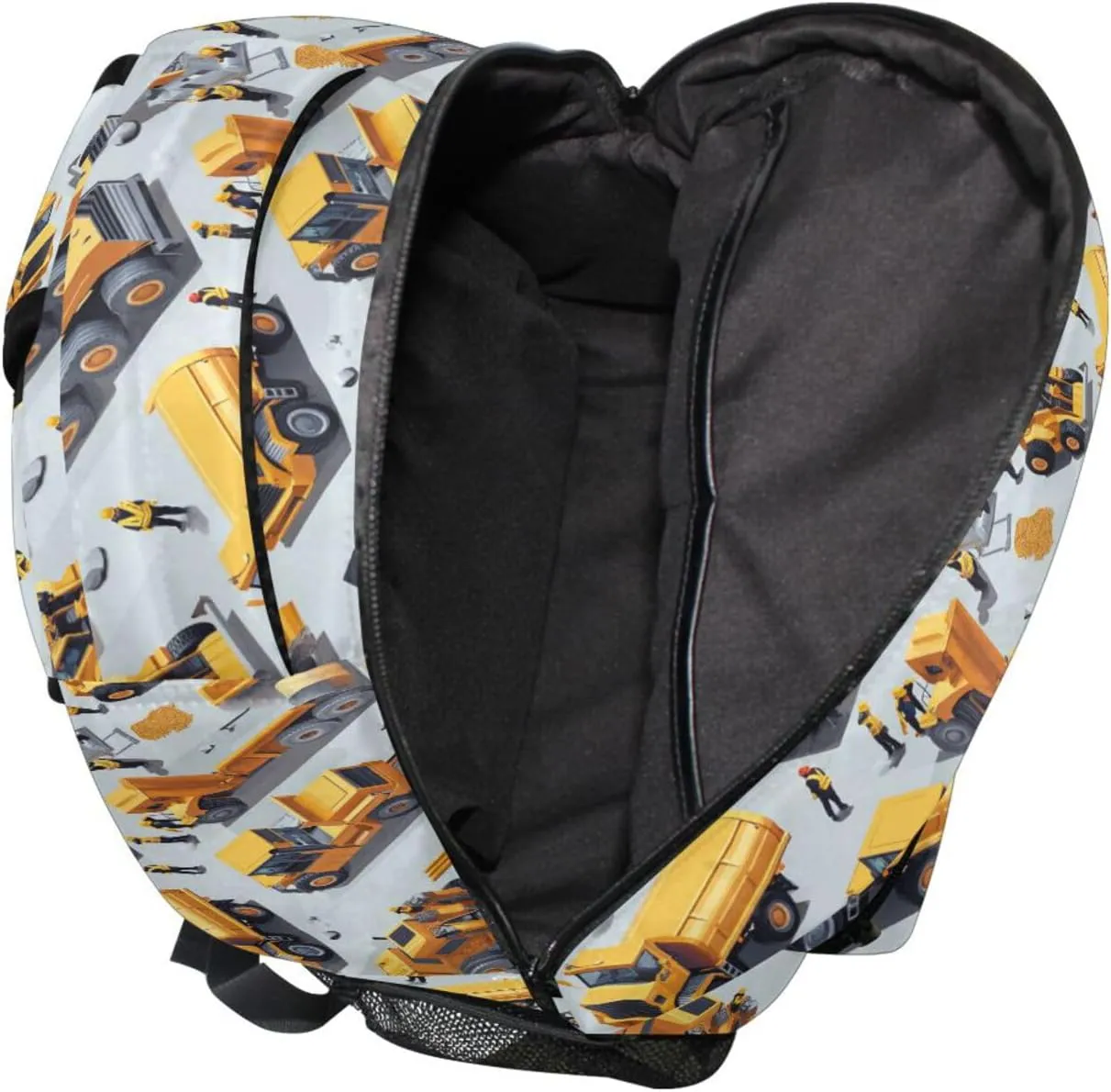 Sport Backpack for Women Men Fashion Personal Backpack with Chest Strap for Business Work College Travel Trip Construction Scene Dump Truck