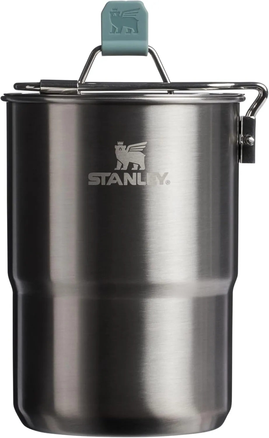 Stanley Wildfare Go 4-Piece Stainless Steel Two Cup Cook Set | 32 oz Pot and Lid with Fold & Lock Handle | 2 Stacking Cups | Camping Essentials for Your Camp Kitchen | BPA-Free | Shale   Charcoal
