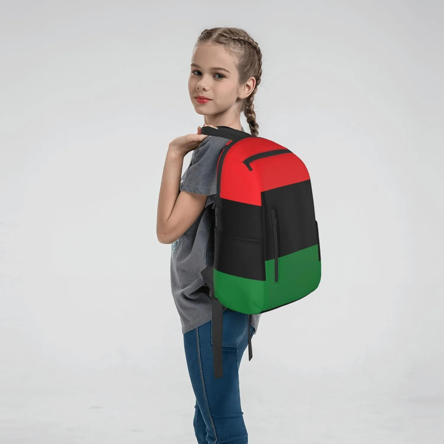 SWEET TANG Black Lives Matter Flag African American Flag Backpack Lightweight Bookbag