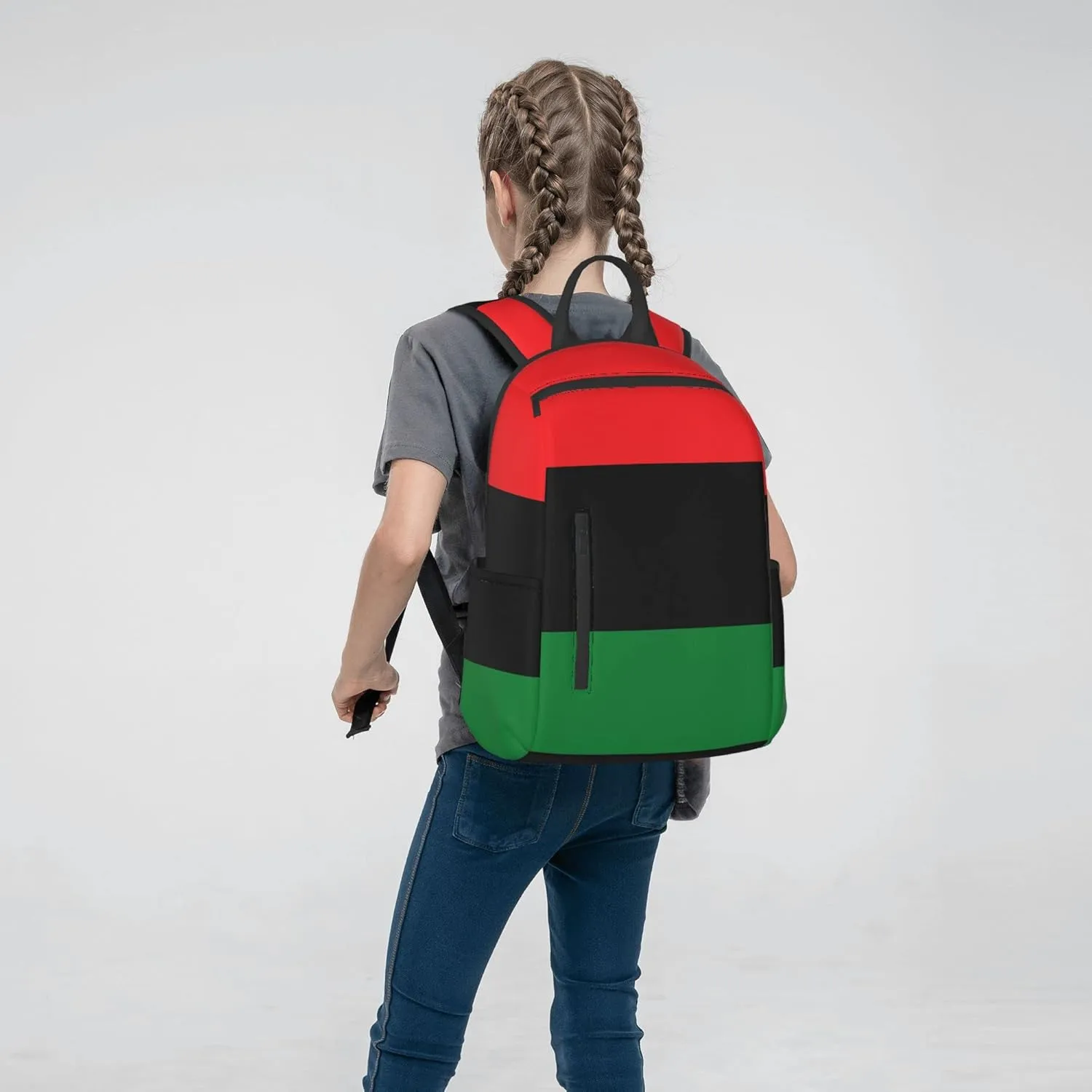 SWEET TANG Black Lives Matter Flag African American Flag Backpack Lightweight Bookbag