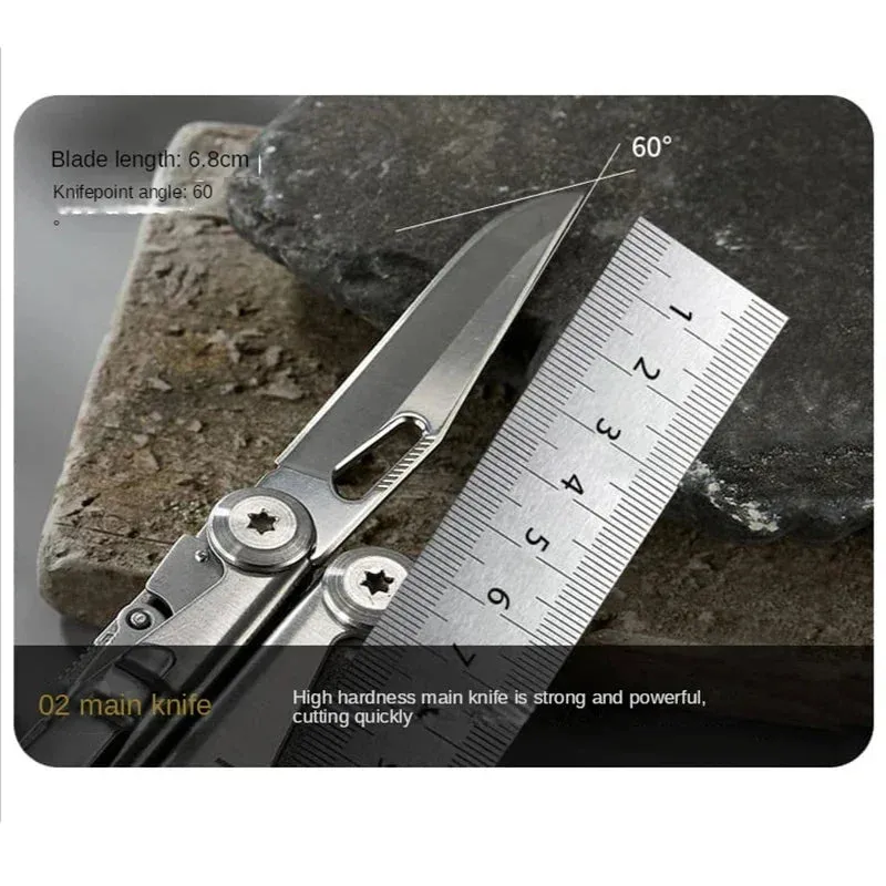 SWISS TECH 18-in-1 Multitool Pliers with Knife for EDC and Outdoor Use