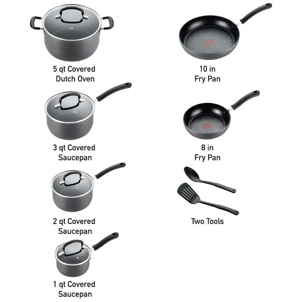 T-FAL Ultimate Hard Anodized Non-Stick 12 pc set - E765SC75