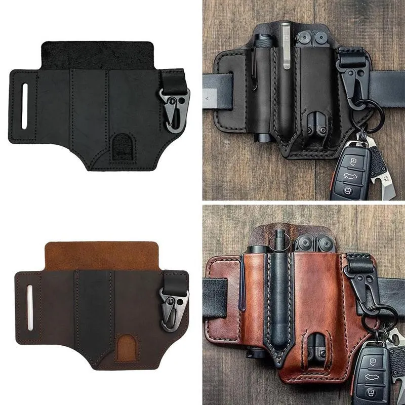 Tactical Multi-Tool Belt PU Leather Bag