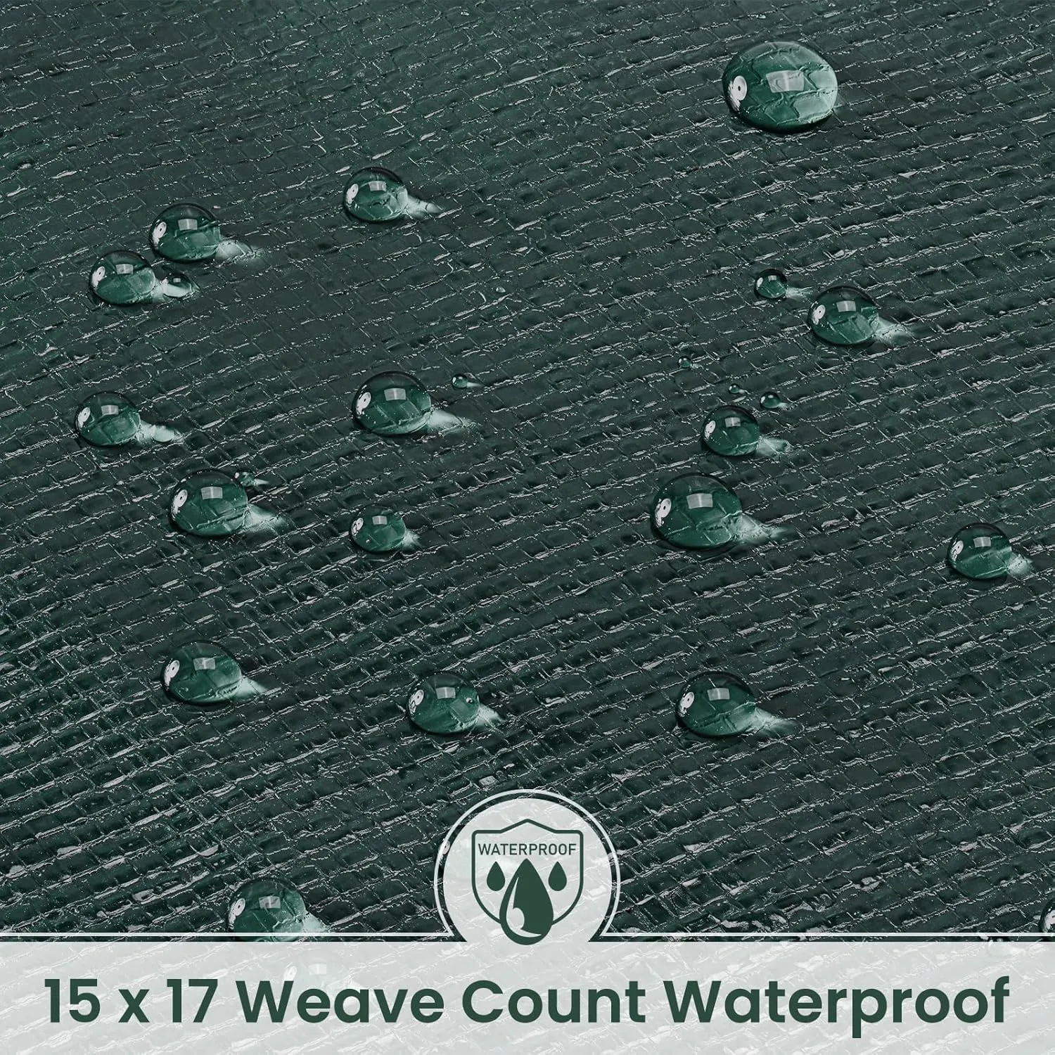 Tarp 10x12 Feet 16 Mil Heavy Duty Waterproof Tarp, Large Multipurpose Cover with Brass Grommets and Reinforced Edges, UV Resistant Thick Poly Tarps for Outdoor Camping Tent Pool Car, Green