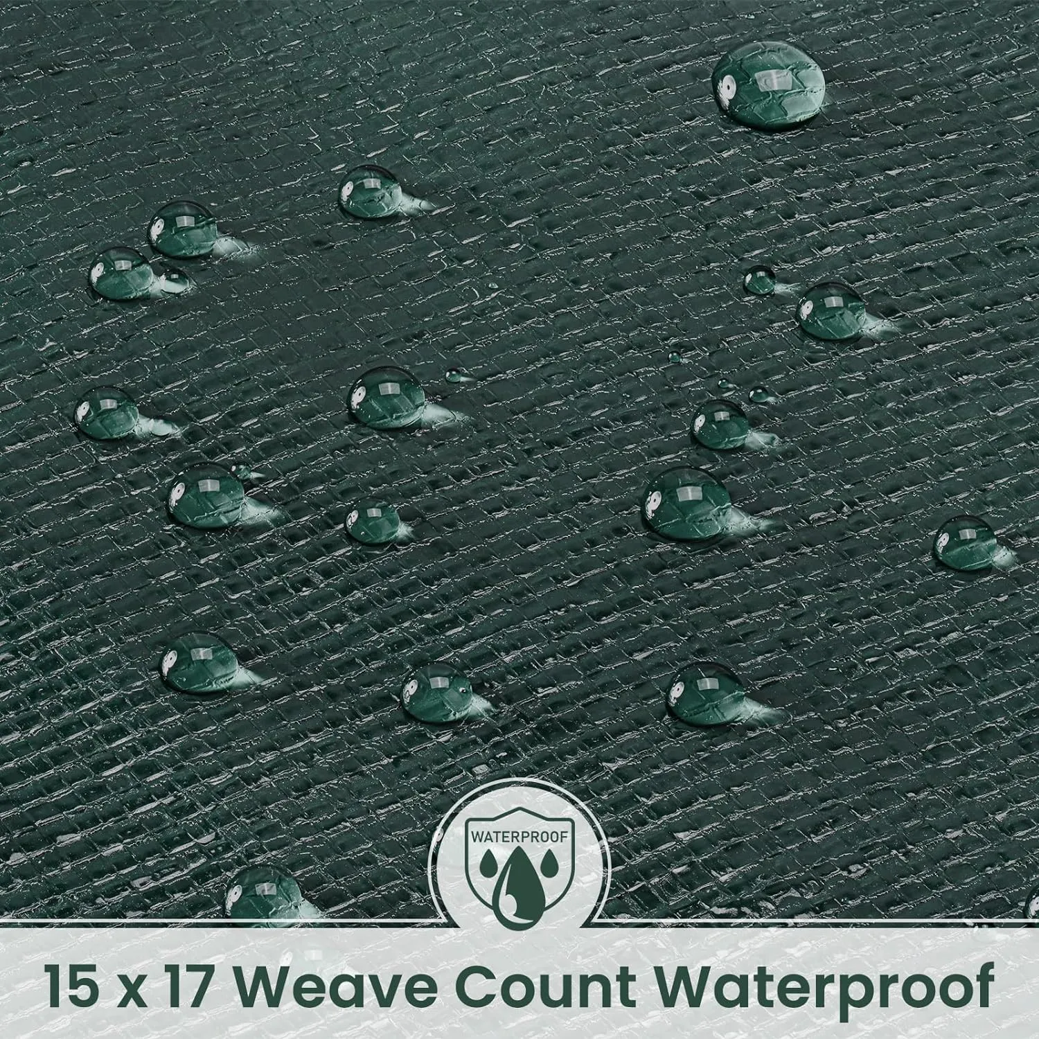 Tarp 10x20 Feet 16 Mil Heavy Duty Waterproof Tarp, Large Multipurpose Cover with Brass Grommets and Reinforced Edges, UV Resistant Thick Poly Tarps for Outdoor Camping Tent Pool Car, Green
