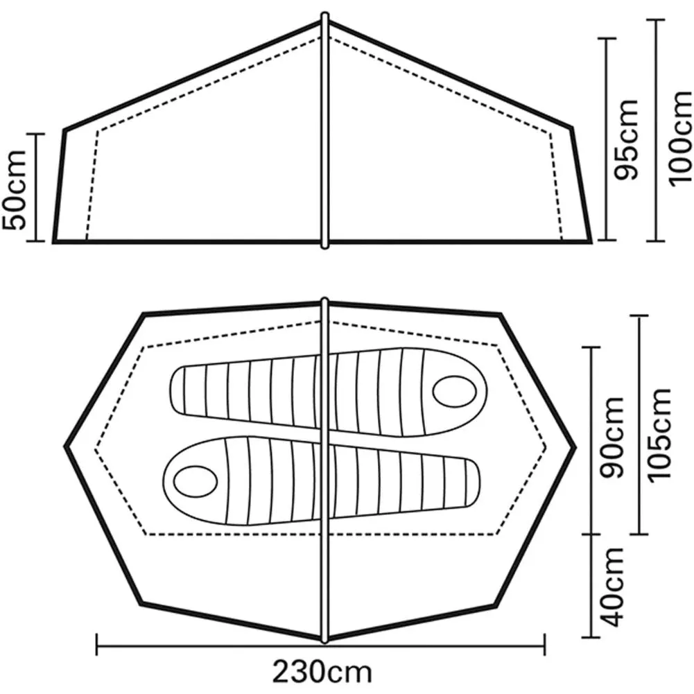 Terra Nova Laser Compact 2 Tent - 2 Man Lightweight Tent