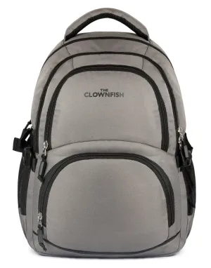 THE CLOWNFISH 26 Ltrs Black Laptop Backpack - Cushioned Sleeve, Stylish Zippers | 15.6 inch | Solid Color