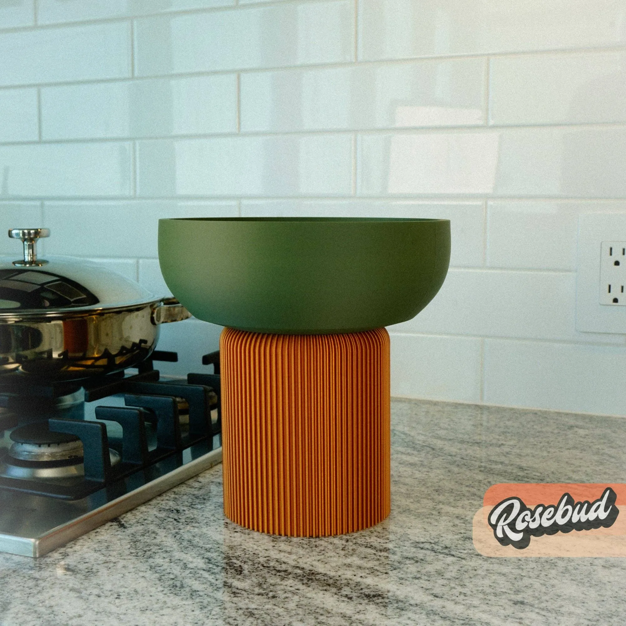 The Pedestal Planter Pot with Stand and Water Drip, 3D Print