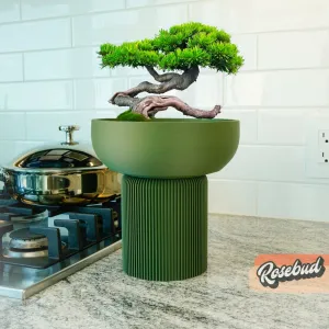 The Pedestal Planter Pot with Stand and Water Drip, 3D Print