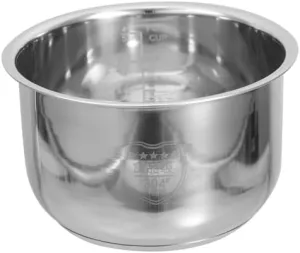 TIDTALEO Rice Cooker Liner Stainless Cookware Instant Inner Tank Non- Stick Pot Container Cooking Pan, Silver, 18X18X10.5CM (QN70NOS0270TSMB9RJ14X24)