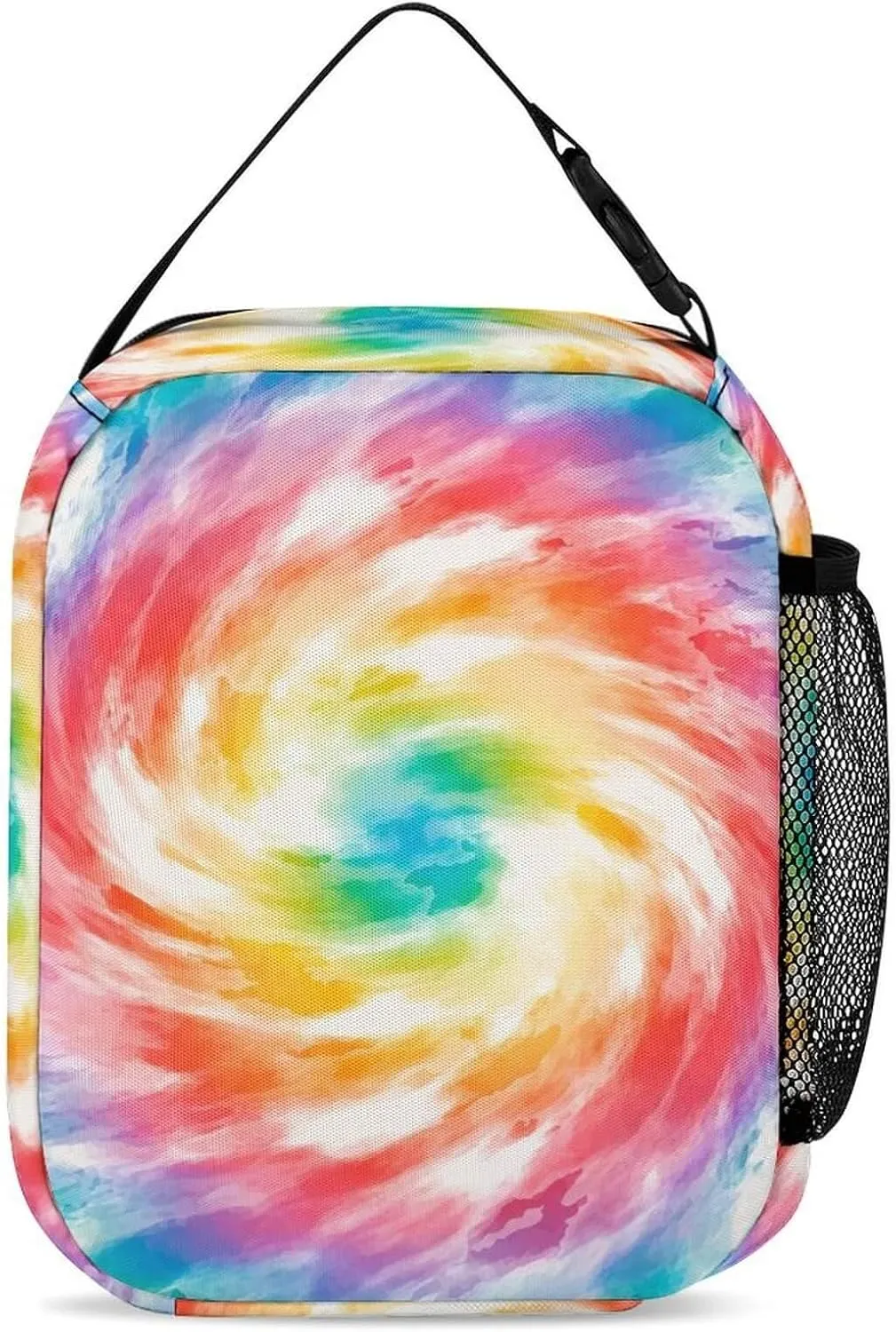 Tie Dye Backpack with Lunch Box & Pencil Case for Kids Girls Boys School, 16 Inch Cute Tie Dye Bookbag, School Backpack for Students Children, Lightweight, Large Capacity