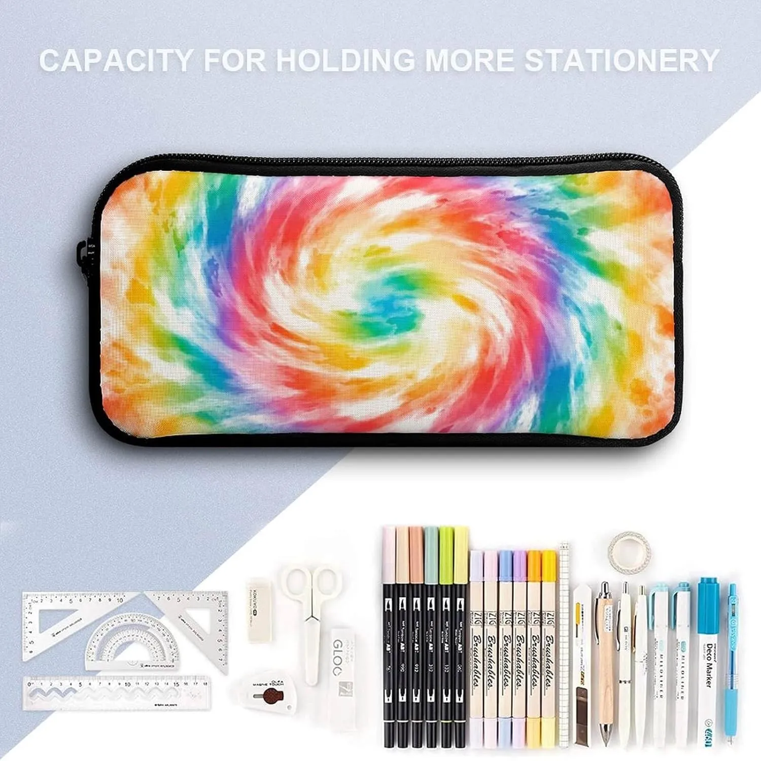 Tie Dye Backpack with Lunch Box & Pencil Case for Kids Girls Boys School, 16 Inch Cute Tie Dye Bookbag, School Backpack for Students Children, Lightweight, Large Capacity