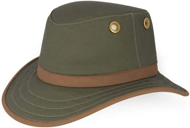 Tilley TWC7 Outback Hat Breathable Cotton Outdoor Sun Protection Hat for Men and Women Ideal for Hiking Fishing Camping