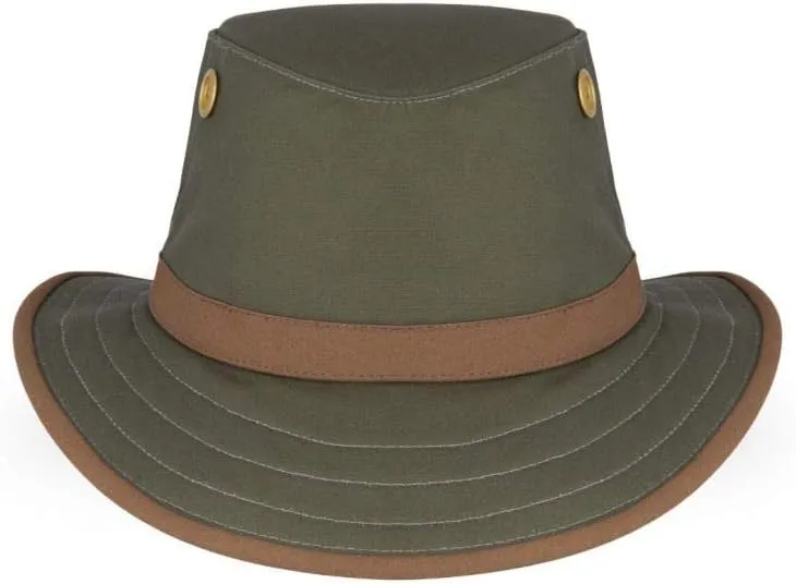 Tilley TWC7 Outback Hat Breathable Cotton Outdoor Sun Protection Hat for Men and Women Ideal for Hiking Fishing Camping