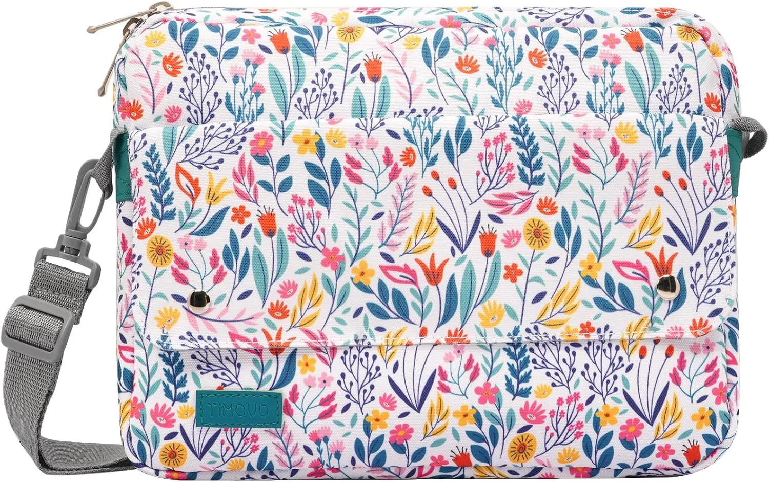 TiMOVO 9-11 Inch Tablet Sleeve Bag with Shoulder Strap Fits iPad 11-inch A16 2025, iPad 10th Gen. 10.9", iPad Gen. 10.2", iPad Air 11/5th/4th Gen. 10.9", Galaxy Tab A9 Plus 11", Flowers